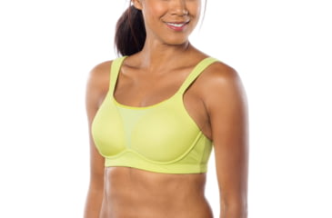 Image of Moving Comfort Luna Bra - Women's-Celery-D-34