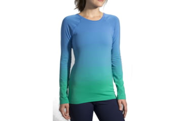 Image of Moving Comfort Streaker Long Sleeve Top - Women's-Parque/Wave-Medium