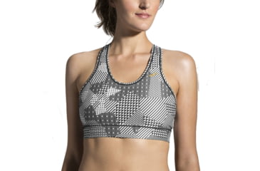 Image of Moving Comfort Sureshot Racer Bra - Women's-Black Mosaic-X-Small