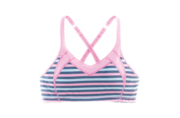 Image of Moving Comfort Urban X-Over A/B Bra - Women's-Lotus Stripe-Small