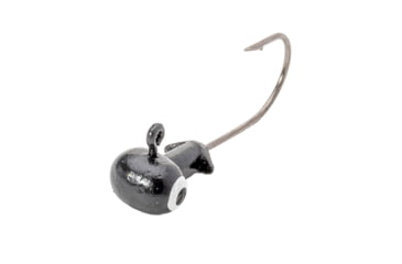 Image of Strike King Mr. Crappie Sausage Head Jighead, Unique Wide Head Shape, Number 6 Hook, 1/16oz, 6-Pack, Black, MRCSHJH116-10