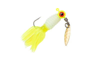 Image of Strike King Mr. Crappie Lil'Suck'r Fishing Lure, Soft Plastic Paddletail Swimbait, 1.5in, 15-Pack, Tennessee Shad Chartreuse Tail, MRCLLSKR-235