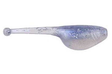 Image of Mr. Crappie by Strike King Shadpole Fishing Lure, Soft Plastic Grub, Blue Ice, 2in, 15-Pack, MRCSP-222, MRCSP-222