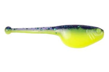 Image of Mr. Crappie by Strike King Shadpole Fishing Lure, Soft Plastic Grub, Junebug Chartreuse, 2in, 15-Pack, MRCSP-188, MRCSP-188