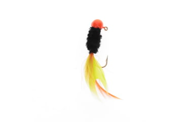 Image of Mr. Crappie by Strike King Slab Daddy Live Hair, Hair Jig Fishing Lure, Orange Tuxedo 1/8oz, 2-Pack, MRCSBLHJ18-574, MRCSBLHJ18-574