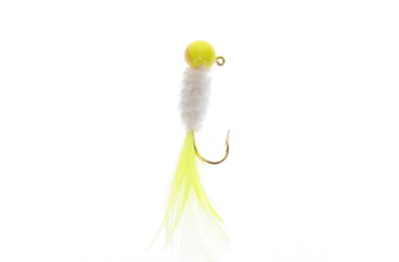 Image of Mr. Crappie by Strike King Slab Daddy Live Hair, Hair Jig Fishing Lure, Refrigerator White, 1/8oz, 2-Pack, MRCSBLHJ18-186, MRCSBLHJ18-186