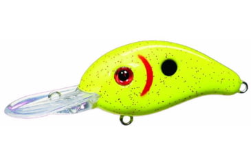 Image of Mr. Crappie by Strike King Slab-Hammer Lure, Medium Diving Fishing Crankbait, Chartreuse Glitz, 3/8oz, SHCC3-636, SHCC3-636