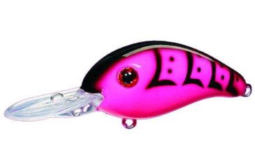 Image of Mr. Crappie by Strike King Slab-Hammer Lure, Medium Diving Fishing Crankbait, Hot Pink Craw, 3/8oz, SHCC3-634, SHCC3-634