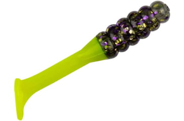 Image of Mr. Crappie by Strike King Slabalicious, Soft Plastic Paddle Tail Grub Fishing Lure, Who Dat, 2in, 15-Pack, MRCSLC-306, MRCSLC-306