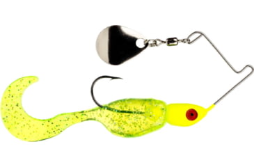 Image of Mr. Crappie by Strike King Spin Baby Fishing Lure, Spinnerbait, Chartreuse Shiner, 1/8oz, MRCSB18-195, MRCSB18-195