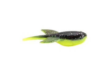 Image of Strike King Mr. Crappie Sugar Glider Fishing Lure, Gliding Soft Plastic Minnow, 1.5in, 15-Pack, Tuxedo Black Chartreuse, MRCSGLDR15-183
