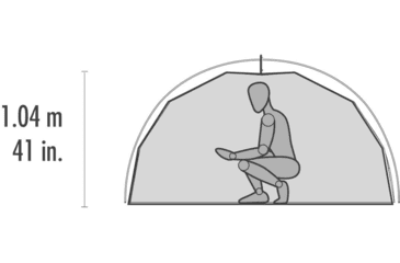 Image of MSR Elixir Tent, 3-Person, White/Red, 10312