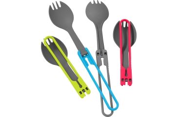 Image of MSR Sporks Utensil Set - 4 Pack, Red/Grey, 3170
