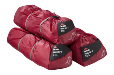Image of MSR FreeLite 1 Ultralight Backpacking Tent, Red, 10325