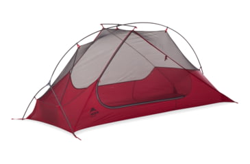 Image of MSR FreeLite 1 Ultralight Backpacking Tent, Red, 10325