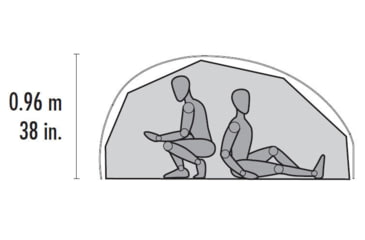 Image of MSR FreeLite 3 Ultralight Backpacking Tent, Red, 10327