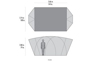 Image of MSR H.U.B. Tent, Orange, 13111