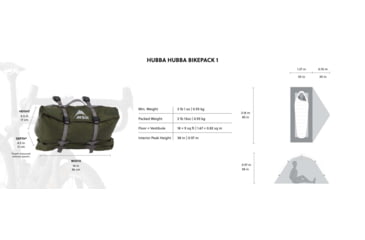 Image of MSR Hubba Hubba Bikepack 1, Green, 1, 13706