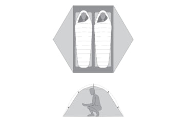 Image of MSR Hubba Hubba LT 2P Tent, Sandstone, 2, 13937