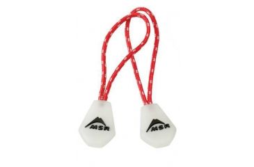 Image of MSR Night Glow Zipper Pulls, Red/White, 5833
