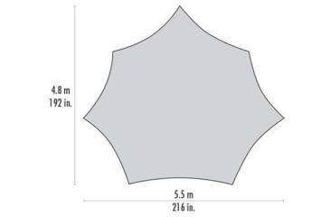 Image of MSR Rendezvous Wing, 200 sq. ft, 12-Person, Amber, 10826