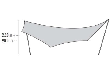 Image of MSR Rendezvous Wing, 200 sq. ft, 12-Person, Amber, 10826