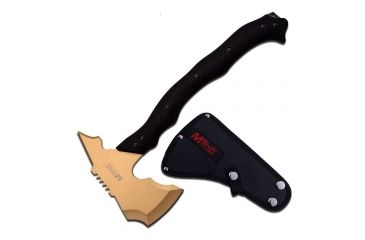 Image of Mtech 14.5in, Stainless Steel Blade, Black Rubberized Nylon Fiber Handle MT-AXE13GD