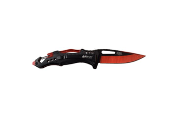 Image of Mtech Drop Point Spring Assisted Knife w/Bottle Opener, 3.5 in, 3Cr13 Stainless Steel Stainless Steel, Black/Brown, MT-A705G2-RD