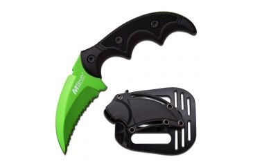 Image of Mtech Fixed Blade, 5in, Stainless Steel Blade, Matte Aluminum Handle MT-20-63GN
