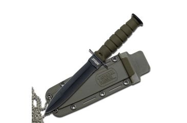 Image of Mtech Fixed Blade, 6in, Stainless Steel Blade, Green Handle MT-632DGN