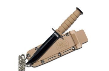 Image of Mtech Fixed Blade, 6in, Stainless Steel Blade, Tan Handle MT-632DT