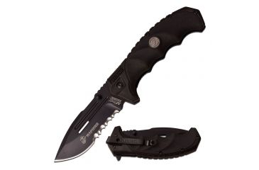 Image of Mtech Folding Blade, 3.7in, Stainless Steel Blade, Double Injection Molded Black Handle M-A1053BK