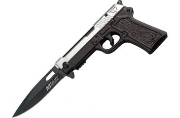 Image of Mtech Gun Shaped Folder Knife, 4.5in. Closed MT771SB
