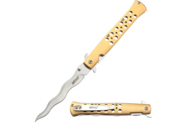 Image of Mtech Linerlock A/O Gold Wavy, MTA2042WG
