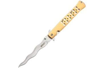Image of Mtech Linerlock A/O Gold Wavy, MTA2042WG