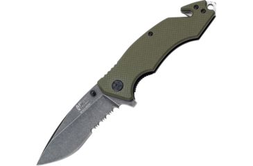 Image of Mtech Rescue Linerlock A/O, Green, Knife MTXA808GN