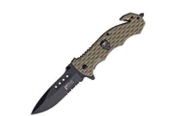 Image of Mtech Skull Linerlock Tan, Knife MTX803TNS