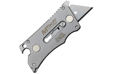 Image of Mtech Utility Sliding Folding Knife, 2.75in Closed, 0.88in SK5 Carbon Steel Blade, Black ABS Handle, MT-UT002