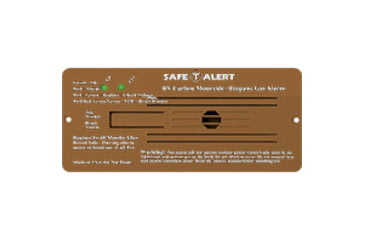 Image of MTI Industries Safe T Alert 35 Series Dual Lp/Co Alarm - Flush Mount, Brown, 35-742-BR