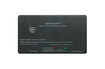 Image of MTI Industries Safe-T-Alert Carbon Monoxide Alarm With Sealed Battery - Rectangle, Black, SA-340-BL