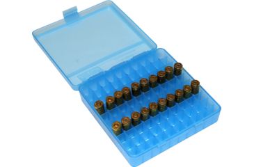 Image of MTM 100 Round 45ACP-10MM Blue Pistol Ammo Box P1004524