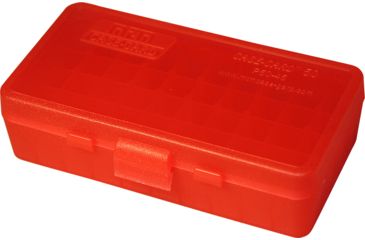Image of MTM 50 Round 45ACP/10MM Red Pistol Ammo Box P504529