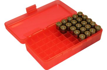 Image of MTM 50 Round 45ACP/10MM Red Pistol Ammo Box P504529