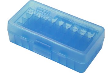 Image of MTM 50 Round 9MM-380 Blue Pistol Ammo Box P509M24