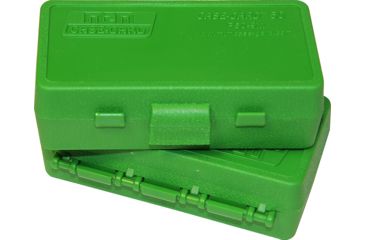 Image of MTM 50 Round 9MM/380 Green Pistol Ammo Box P509M10