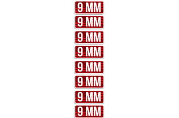 Image of Mtm Ammo Caliber Labels 9mm 8-pack