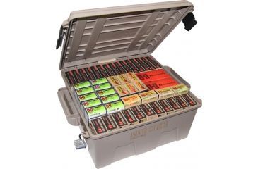 Image of MTM ammo Crate 7.25 deep, Dk Earth, large ACR8-72