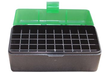 Image of MTM Case-Gard 50 Rifle Ammo Boxes .22-250 To .308 Clear Green/Black