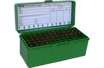 Image of MTM Case-Gard 60 .22-250 to .308 Winchester Green
