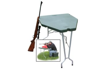 Image of MTM Forest Green Shooting Table PST11